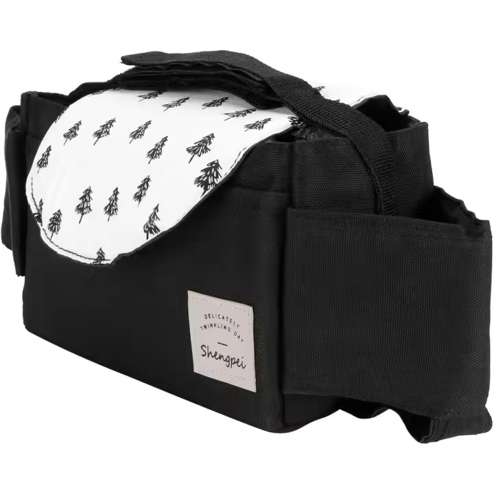 Organizador de cochecito, práctico y firme, bolso organizador de cochecito, para cochecito al aire libre (árbol pequeño) - 1