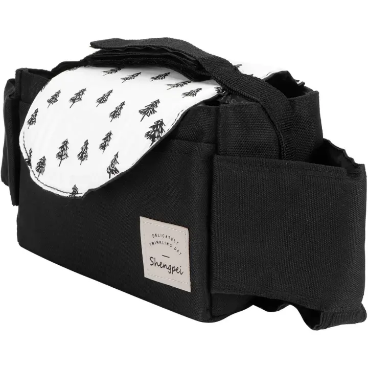Organizador de cochecito, práctico y firme, bolso organizador de cochecito, para cochecito al aire libre (árbol pequeño) - 1