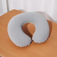 Almohada ergonómica para el cuello en forma de C, cojín de soporte para coche de viaje de poliéster, almohada inflable de viaje en forma de U - details 2