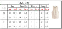 OUWU- 2025 Conjuntos De 2 Piezas De Verano Para Mujer, Chalecos Sólidos Informales A La Moda, Abrigos Y Pantalones Rectos, Ropa De Calle Elegante Para Mujer, Dos Trajes - details 0