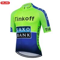 Conjunto de maillot Tinkoff Saxo Bank, traje de ciclismo de verano transpirable, triatlón de ciclismo de montaña - details 12