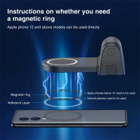 Soporte magnético para teléfono Magsafe, empuñadura de refuerzo de mano con obturador Bluetooth 1/4, tornillo de montaje en trípode para iPhone y Android - details 7