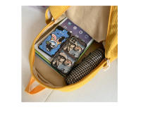Dibujos animados estilo japonés ins lindo patito mochila femenina de pana informal mochila de campus estudiante universitario de secundaria. - details 24