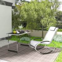 Mesa Plegable de Aluminio y Acero Ideal para Acampar, Cenar al Aire Libre, Jardín, Balcón, Fiesta de Familia, Barbacoa Muebles y Organización - details 19