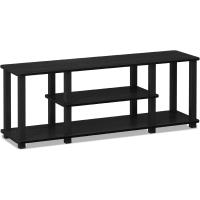 Turn-N-Tube Muebles TV sin Herramientas, Madera de Ingeniería, Pino Ámbar/Negro, 3 Niveles - details 2