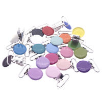 Clips redondos de Metal para chupete de bebé, accesorios divertidos de seguridad de 25mm, 30 piezas, venta al por mayor - details 4