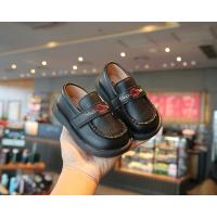 Zapatos de cuero para niños pequeños, zapatos planos de fiesta para boda con gancho y bucle, fáciles de usar, mocasines suaves para niños, tendencia clásica suave, 2025 - details 14