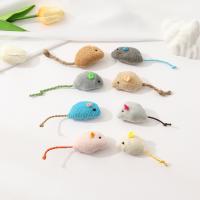 Sistema de muñeca del ratón de la felpa de la simulación, juguete resistente al ras del gato de los dientes del ratón de la pluma - details 2