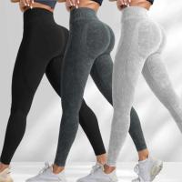 Body sin costuras para gimnasio para mujer, pantalones de yoga de secado rápido para realzar la cadera, monos deportivos con texto para correr y mujer - details 16