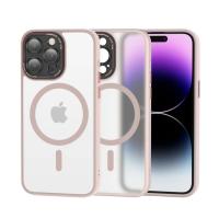Funda de Teléfono Magnética Profesional MagSafe de Carcasa Dura a Prueba de Golpes para iPhone 14 12 13 15 Pro Max/Plus Carga Inalámbrica Mate Semi-Transparente Anti-choque - details 6