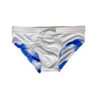 Jessborn bañador informal para hombre, traje de baño de cintura baja con estampado de Nube Blanca y cielo azul, ropa de playa para adultos - details 7