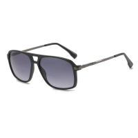 Gafas de sol de lectura bifocales, lentes grises de gran tamaño, doble puente, cómodas, protección UV + 0,75 A + 4, TR90 - details 2