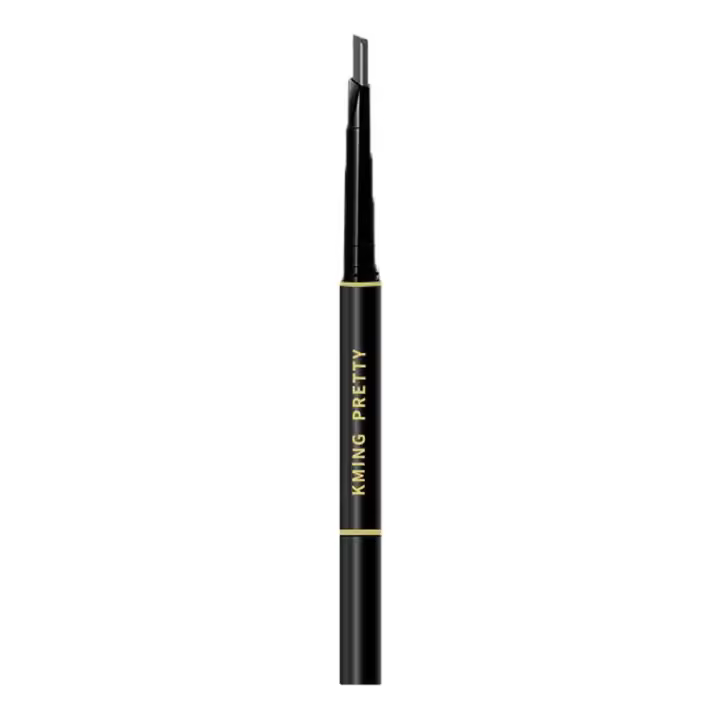 Herramientas de maquillaje gris, cepillo para cejas de doble cabeza, potenciadores de cejas, definidor de cejas, lápiz de cejas automático, herramienta de tinte de cejas - 1