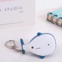 LLavero de ballena de mar con luz de sonidos bonitos, llavero luminoso con sonido LED de ballena, linterna de dibujos animados, llavero LED de Animal, juguetes para niños - details 0