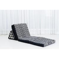 Cómodo Colchón De Suelo con Cojín De Lectura, Futón Japonés, Cama Plegable O Esterilla De Masaje Tailandés, 170 x 53 cm, Azul Claro - details 28