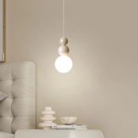 Lámpara colgante de techo con forma de globo, luz LED moderna de estilo crema francés, accesorio de iluminación para comedor y cocina, mediados de siglo - details 0