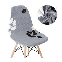 Funda de silla de concha de Color sólido, fundas elásticas baratas para sillas con respaldo corto, fundas de asiento de comedor impresas para el hogar, Bar, Hotel, fiesta y banquete - details 22