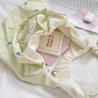 Bolso portátil de estilo coreano con lazo para mujer, bolsa Hobo de tela dulce, bolso de lona para ir al trabajo, para axilas - details 9