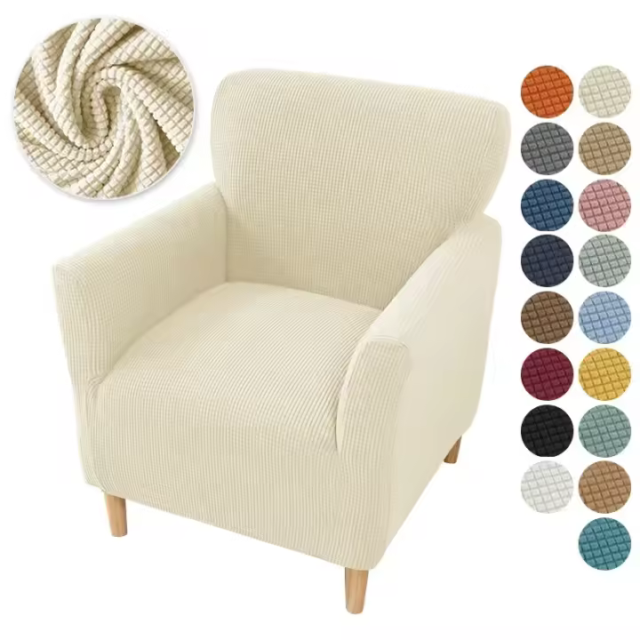 Funda para silla de baño, fundas elásticas para sofá y sillón, fundas elásticas para sofá individual para estudio, Bar y mostrador - 1