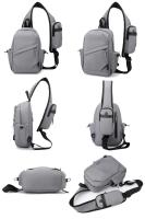 Bolso de pecho antirrobo para hombre, pequeña mochila de viaje para mujer, bolso impermeable de nailon para deportes al aire libre, bandolera tipo bandolera - details 13