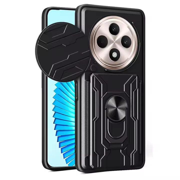 Funda Protectora Compatible Oppo Reno 12F / Reno12 F con Cubierta Deslizante para Lente de Cámara - 1