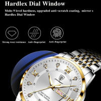 Reloj Deportivo de Acero Inoxidable POEDAGAR Resistente al Agua, Luminoso, Fecha y Semana en Su Buzón, Regalo Perfecto para Hombres, Papá, Amor - details 6