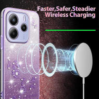 Funda de teléfono de lujo con carcasa antisísmica, brillante, estilo floral para Xiaomi Redmi Note 14 5G - details 20