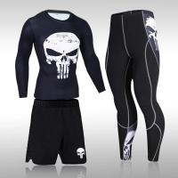 Traje Deportivo de Compresión para Hombres Pantalones de Gimnasio de Lana - details 8