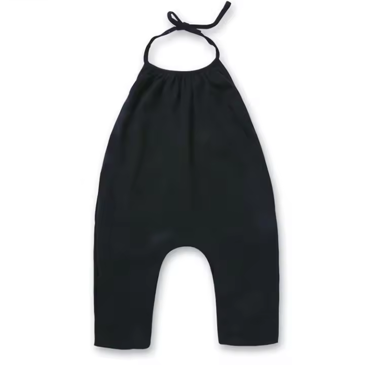 Mono enterizo sólido de verano para bebé niña - 1