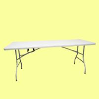 Mesa, plegable, rectangular, mesa portátil, mesa de camping, mesa para exteriores