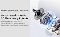 Ventilador de Techo con luz 40.5CM, Ventiladores de Techo 20W Silencioso, Regulable 3000K-4000K-6500K, 6 Velocidad del Viento con Control Remoto, Temporizador, Memoria de Luz, Ventilador Reversibles - details 4