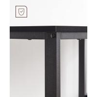 Escritorio con 2 Estantes a la Izquierda o a la Derecha, Mesa de Trabajo, para Salón Oficina, Estructura de Acero, Industrial, Negro Ébano LWD047B16 - details 6