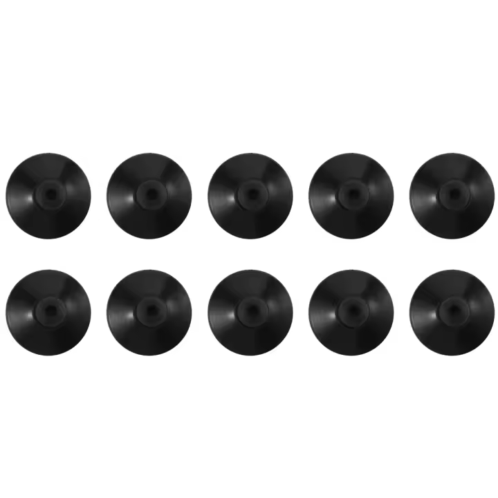 Succionador de Clip de ventosa de goma negra para acuario, bomba de tanque de peces, 27mm, 10 unidades - 1