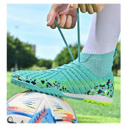 Botas de fútbol para hombre, botines de fútbol TF/FG, zapatos de entrenamiento resistentes al desgaste para niños, zapatillas antideslizantes para exteriores, talla 34-45 - details 22