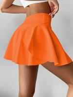 Faldas Deportivas De Un Solo Color Con Bolsillo, Faldas Activas De Golf, Running Y Tenis, Ropa Deportiva Para Mujer - details 20
