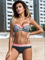 Bikini Halter Push Up de Talla Grande XXL Traje de Baño Sexy para Mujeres - details 0