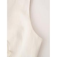 BUNO-Tops sin mangas con pajarita para mujer, chaleco ajustado con cuello redondo, ropa de calle a la moda, camisetas blancas para mujer 2025 - details 9