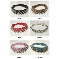 Collar de cuero ajustable para perros Correa de cuello Suministros de cuero PU Estilo Punk - details 7