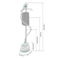 Vaporera de pie profesional con guante de luz indicadora, tanque de agua de 1.6L para fibra de seda, nailon, poliéster, forro polar de algodón - details 1