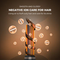 Secador de pelo todo en uno Cuidado del cabello de iones negativos para el hogar Secador de pelo Modelado de carrete recto Multifunción - details 3