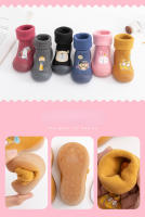Calcetines gruesos de tubo alto para niños y niñas, medias de fondo suave para interiores, Otoño e Invierno - details 0