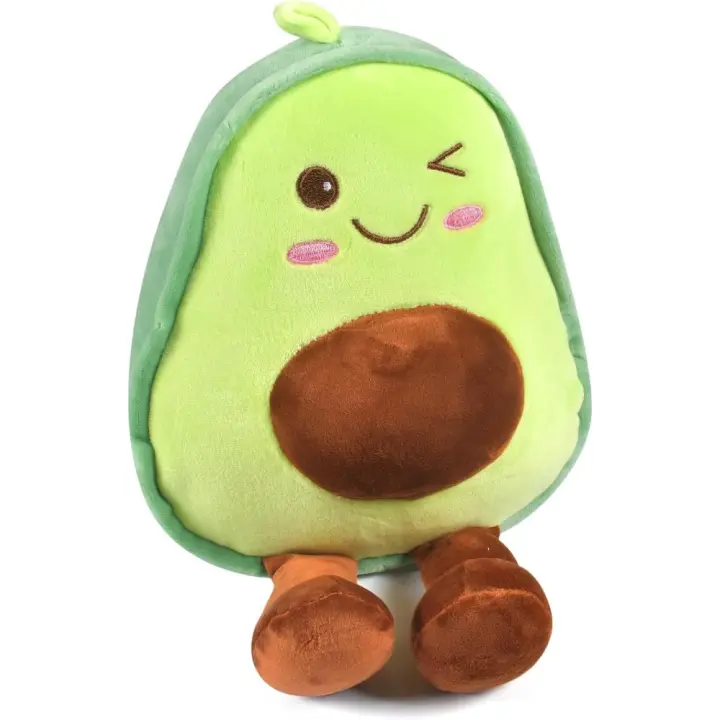 Almohada de Peluche de Aguacate, Cute Avocado Plush, Muñeca de Peluche de Aguacate para Niños, Peluche de Aguacate - 1