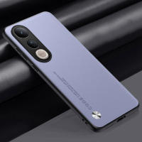 Funda de lujo de cuero PU para Vivo V50 Lite Cubierta trasera de silicona mate, protección total contra golpes - details 17