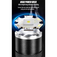 Linterna LED Brillante Portátil, Resistente al Agua, Luz de Trabajo para Herramientas de Bricolaje en Casa Iluminación de Alta Brillo Blanco Aluminio - details 1