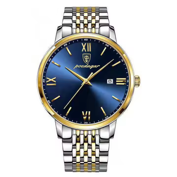 Reloj de hombre delgado impermeable moda reloj de cuarzo - 1