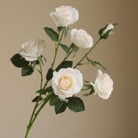 Rosa hidratante Artificial grande, 6 cabezales, simulación de tacto Real, ramas de flores rosas, flor falsa realista hecha a mano - details 8