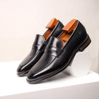 Primera capa de cuero de vaca, zapatos perezosos de un pedal, zapatos casuales de cuero, mocasines. - details 26