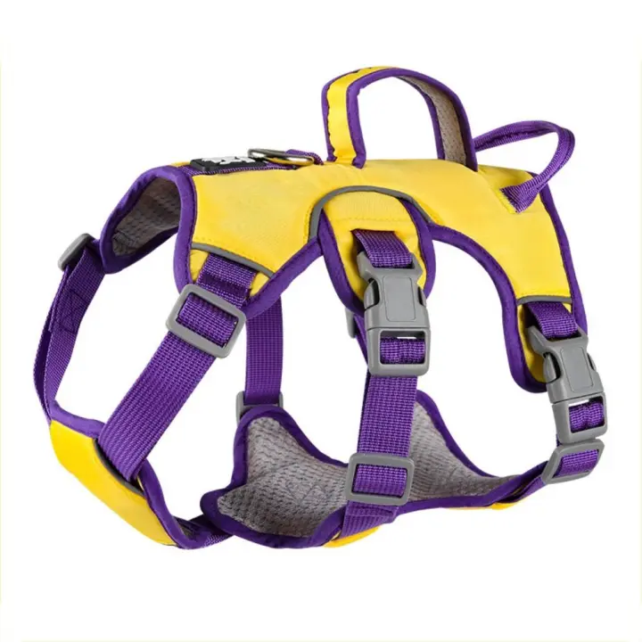 Correa reflectante de nailon para el pecho de cachorro, arnés de seguridad para perro Oxford, transpirable, ajustable, a prueba de explosiones, chaleco para caminar - 1