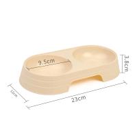Macaron-cuenco doble para gatos, bandeja de plástico para beber comida, alimentador, suministros para mascotas, accesorios - details 2