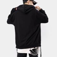 Chaqueta Sudadera con Capucha Retro Zip Up Estilo Casual Harajuku Gótico para Hombres - details 5